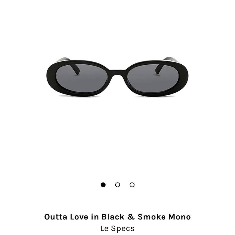 Le Specs Outta Love Black Sunglasses